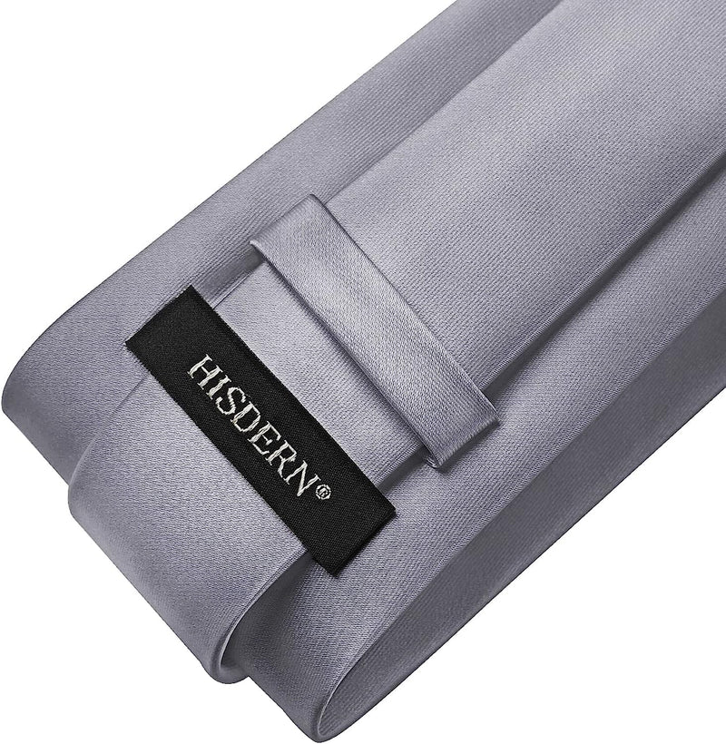 Solid Tie Handkerchief Clip - GREY 
