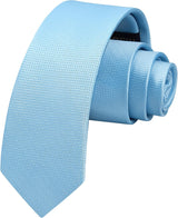 Solid 2.4' Skinny Formal Tie - LIGHT BLUE