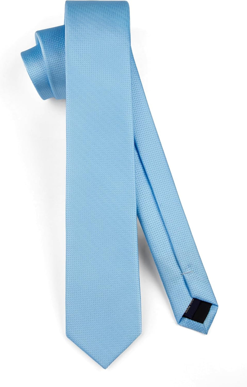 Solid 2.4' Skinny Formal Tie - LIGHT BLUE