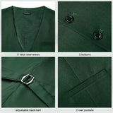 Formal Suit Vest - Z1 - FOREST GREEN 