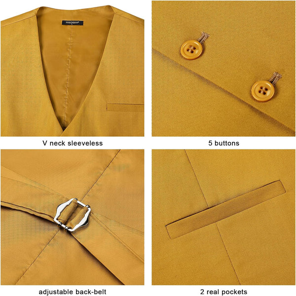 Formal Suit Vest - GOLD 