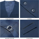 Formal Suit Vest - DARK BLUE 