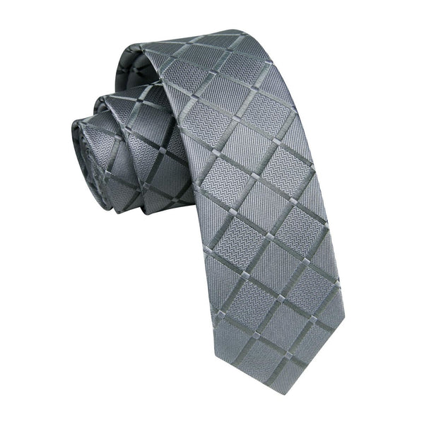 Paisley 2.17'' Skinny Formal Tie - A-GREY