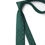 Plaid 2.17'' Skinny Formal Tie - A- GREEN