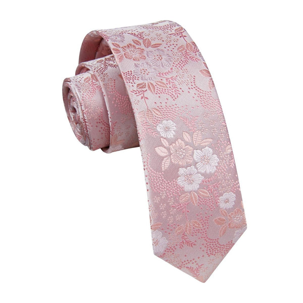 Floral 2.17'' Skinny Formal Tie - C-PINK