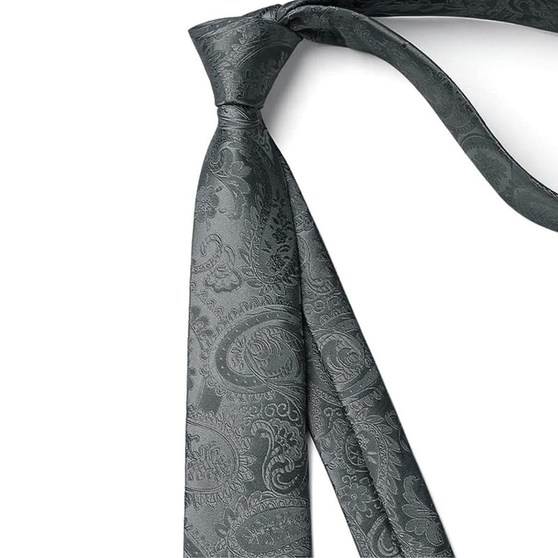 Paisley 2.17'' Skinny Formal Tie - B- GREY