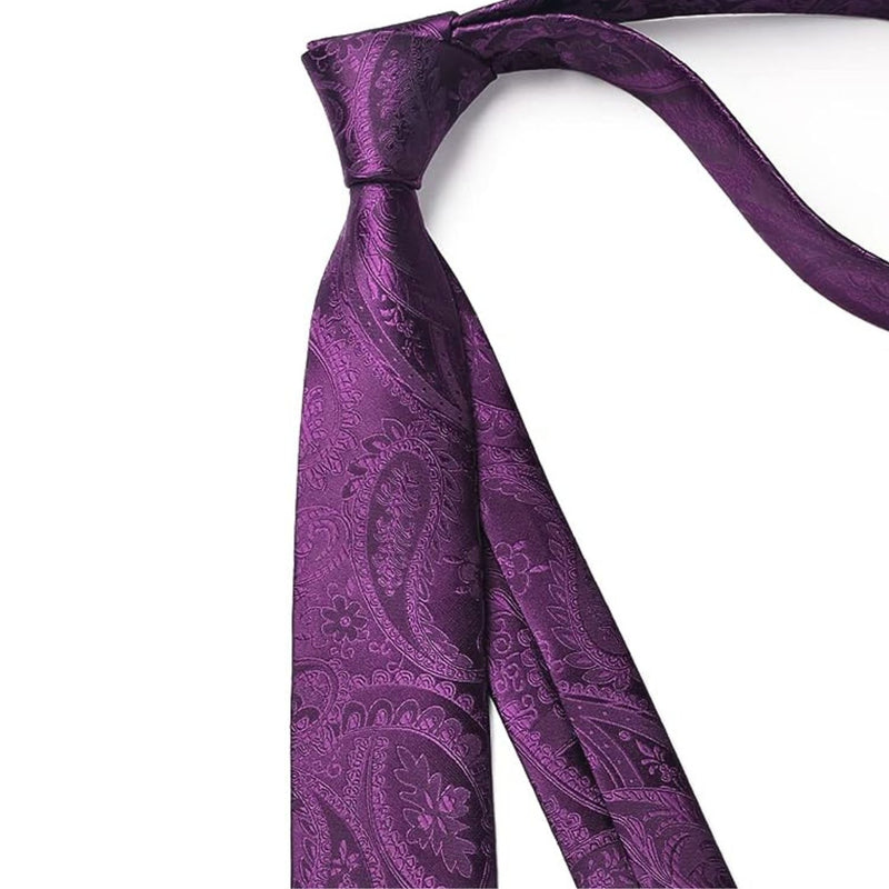 Paisley 2.17'' Skinny Formal Tie - B- PURPLE