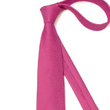 Houndstooth Tie Handkerchief Cufflinks - A022-HOT PINK