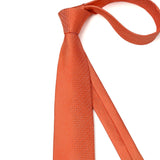 Houndstooth Tie Handkerchief Cufflinks - A023-ORANGE