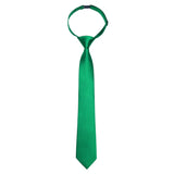 Boy's Solid Pre-Tie Necktie - G-GREEN