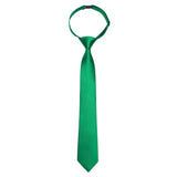 Hisdern Boys' Classic Adjustable Black Pre-Tied Necktie