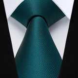 Solid Tie Handkerchief Set - TEAL