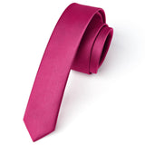 Solid 1.58'' Skinny Formal Tie - HOT PINK