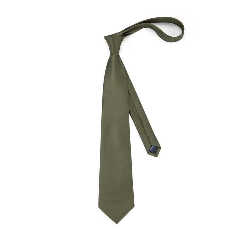 Stripe Tie Handkerchief Cufflinks - EMERALD GREEN