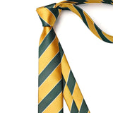 Stripe 2.17' Skinny Formal Tie - D- YELLOW/GREEN