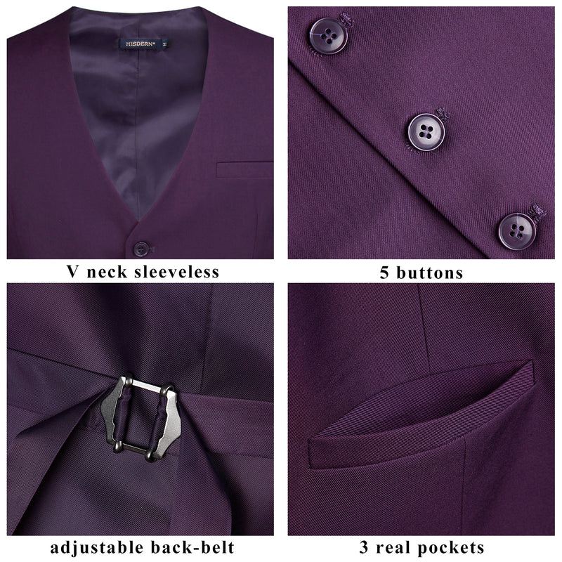 Formal Suit Vest - PURPLE