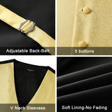 Floral 3pc Suit Vest Set - I-02 YELLOW 2