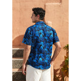 Funky Hawaiian Shirts with Pocket - NAVY BLUE