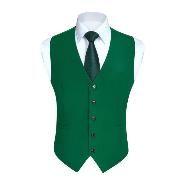 Formal Suit Vest - GREEN-2