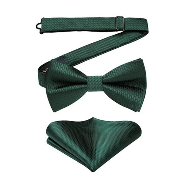 Houndstooth Pre-Tied Bow Tie - 0.1-GREEN