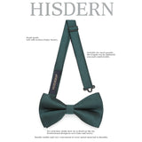 Houndstooth Pre-Tied Bow Tie - 01-TEAL