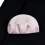 Houndstooth Bow Tie & Pocket Square - LIGHT PINK
