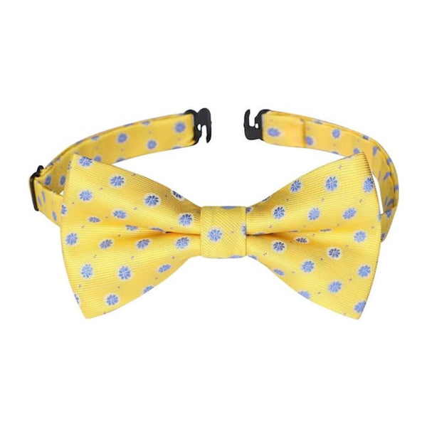 Floral Pre-Tied Bow Tie for Boy - YELLOW/BLUE