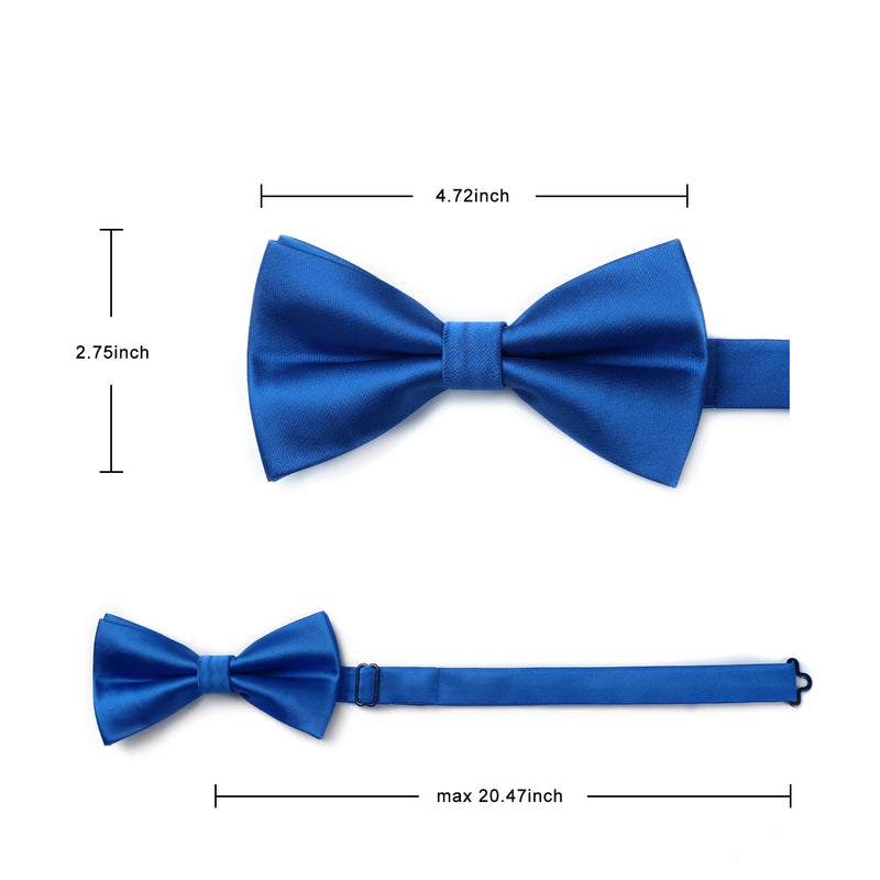 Solid Pre-Tied Bow Tie - ROYAL BLUE 