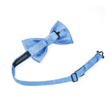 Paisley Pre-Tied Bow Tie & Pocket Square - SKY BLUE