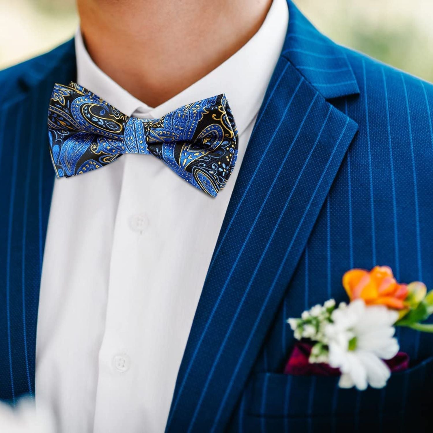 3PCS Mixed Design Pre-Tied Bow Ties - B-07 Christmas Gifts for Men