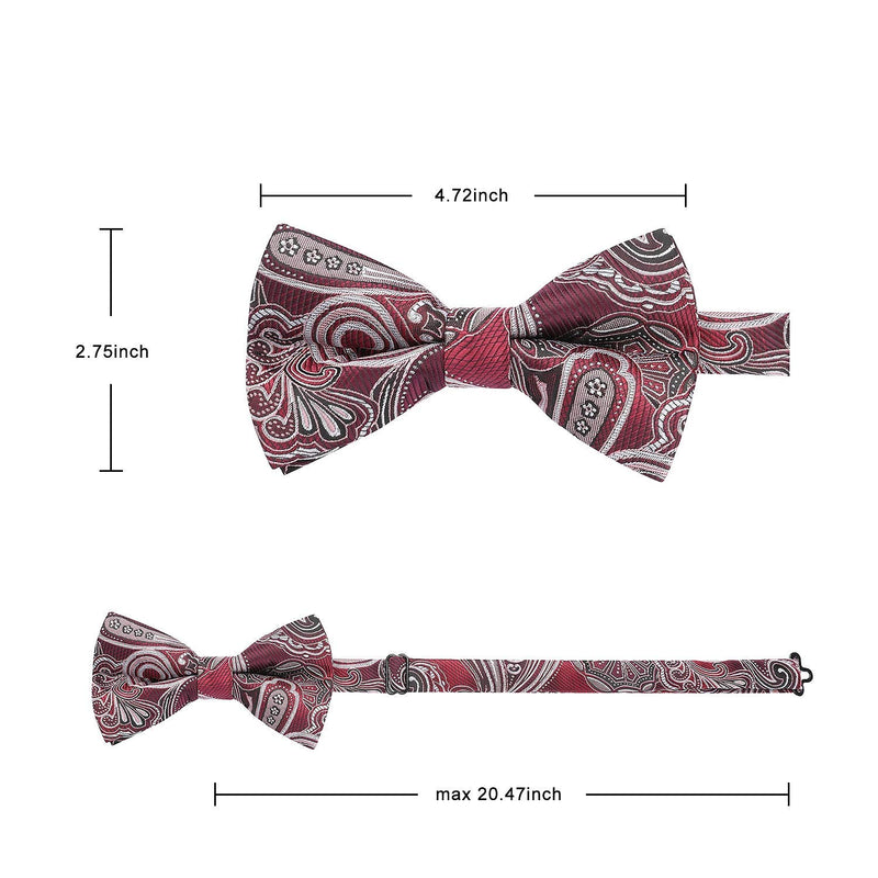 3PCS Mixed Design Pre-Tied Bow Ties - B-12 Christmas Gifts for Men