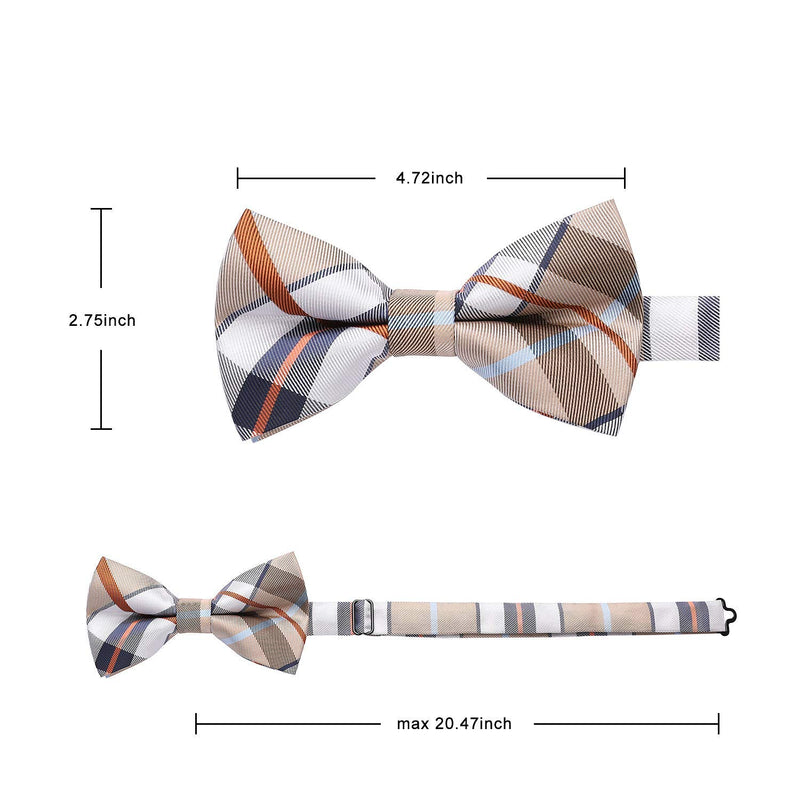 3PCS Mixed Design Pre-Tied Bow Ties - 1-B-02 Christmas Gifts for Men