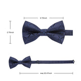 3PCS Mixed Design Bow tie & Pocket Square Sets - B3-16 Christmas Gifts for Men
