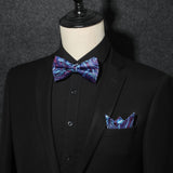 3PCS Mixed Design Bow tie & Pocket Square Sets - B3-04 Christmas Gifts for Men