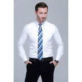 3PCS XL Tie & Pocket Square Set - A3-BLUE/BLACK