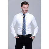 3PCS XL Tie & Pocket Square Set - A3-BLUE/BLACK