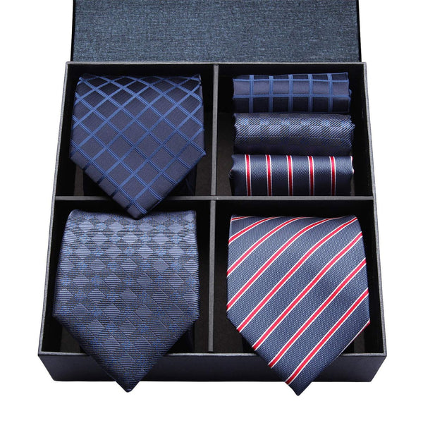 3PCS Tie & Pocket Square Set - 12 Christmas Gifts for Men