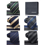 5PCS Tie & Pocket Square Set - 01 Christmas Gifts for Men