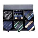 5PCS Tie & Pocket Square Set - 01 Christmas Gifts for Men