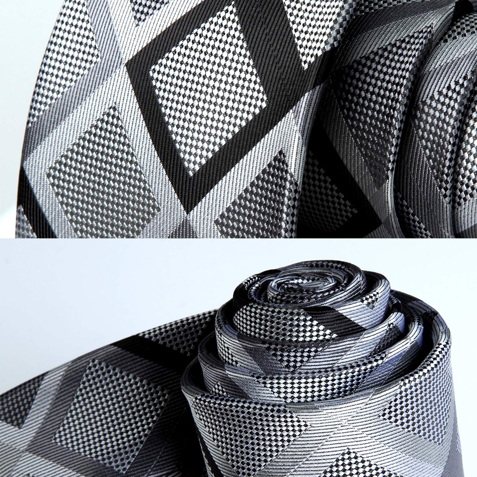 3PCS Tie & Pocket Square Set - T3-010 Christmas Gifts for Men