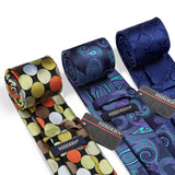 3PCS Tie & Pocket Square Set - Ta-01 Christmas Gifts for Men