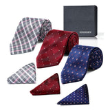 3PCS Tie & Pocket Square Set - T3-S1 Christmas Gifts for Men