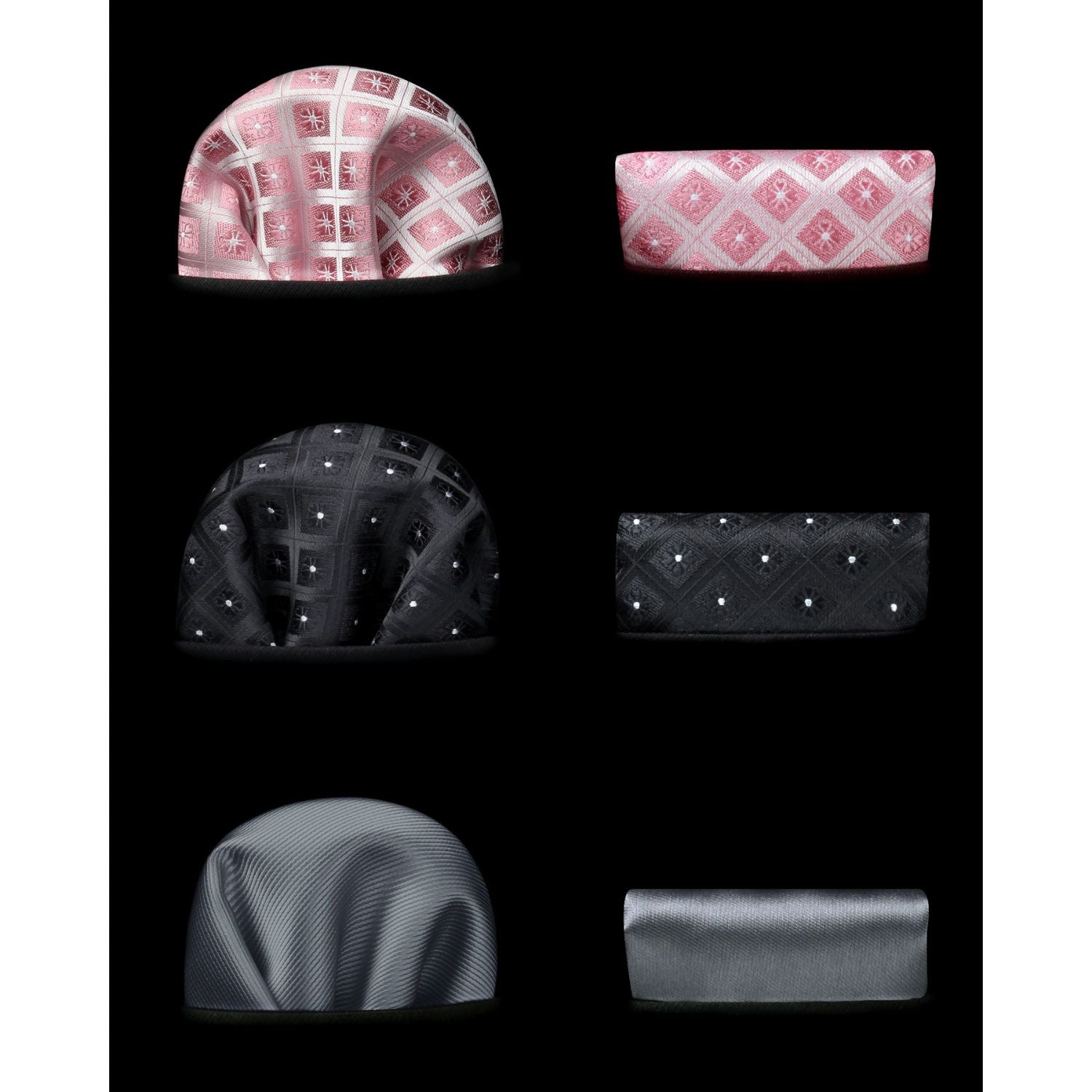 3PCS Tie & Pocket Square Set - TB3010 Christmas Gifts for Men