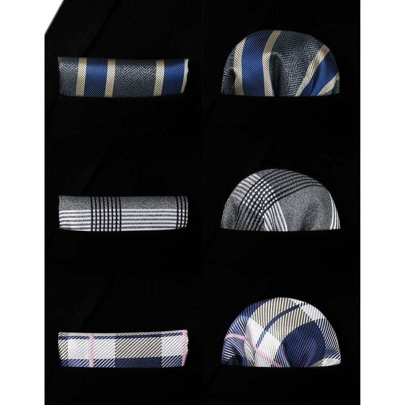 3PCS Tie & Pocket Square Set - 04