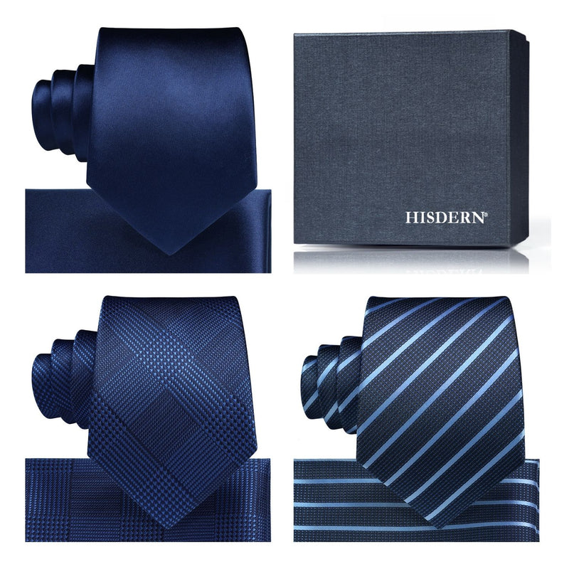 3PCS Tie & Pocket Square Set - 14