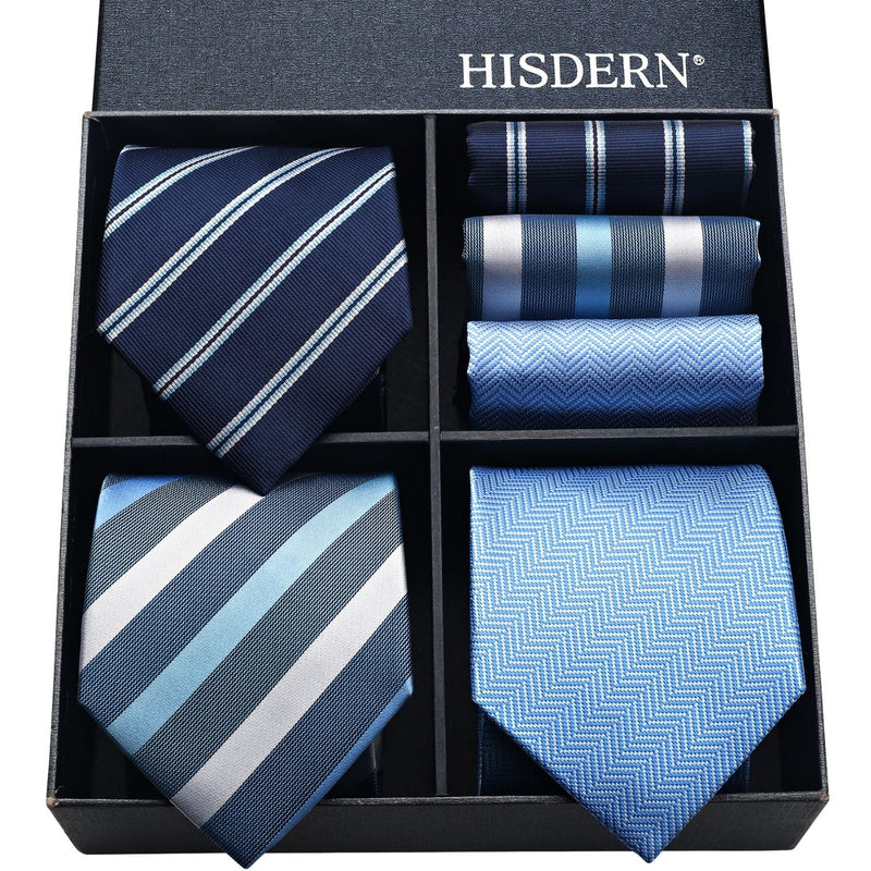 3PCS Tie & Pocket Square Set - 02