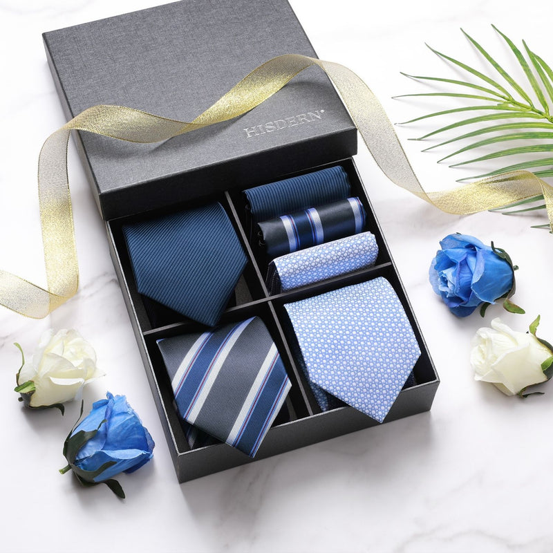 3PCS Tie & Pocket Square Set - 21