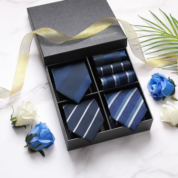 3PCS Tie & Pocket Square Set - 22