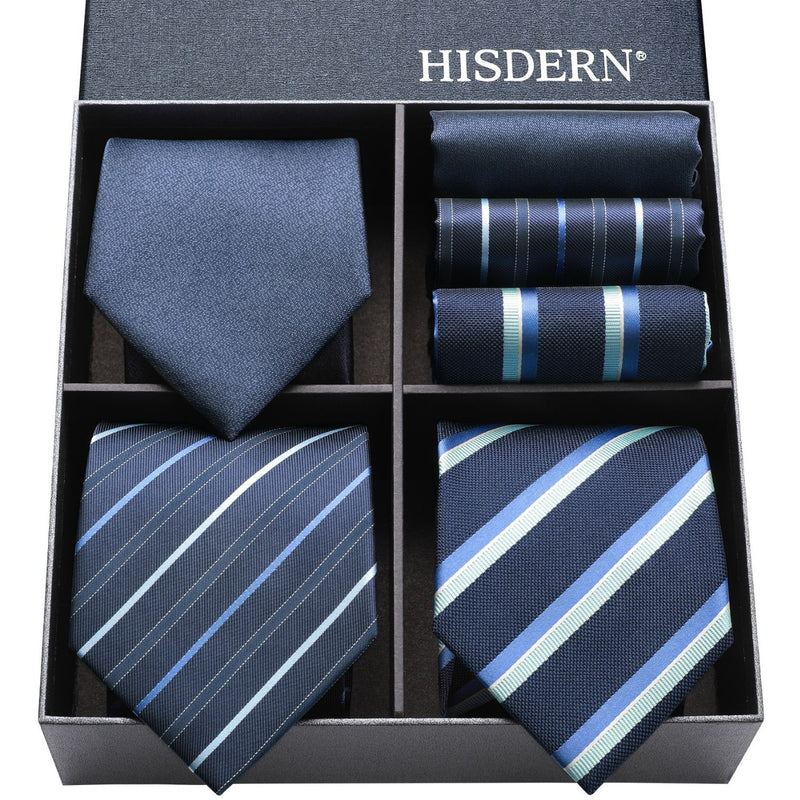 3PCS Tie & Pocket Square Set - 22