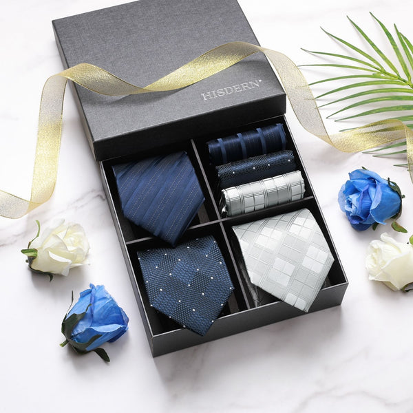 3PCS Tie & Pocket Square Set - 21